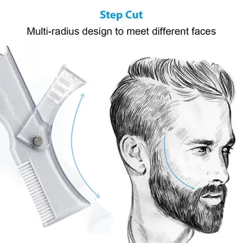 2019 najlepszy shaper brody do stylizacji brody pielęgnacja twarzy wielofunkcyjne narzędzia do tworzenia brody do ręcznego golenia osadzone grzebienie