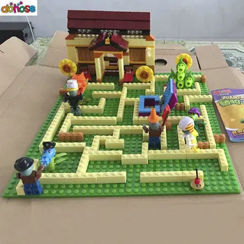 2019 New Legoingly plants vs zombies Set Anime Garden Maze shoot Strike Game Building Blocks Bricks zgodna zabawka dla dzieci