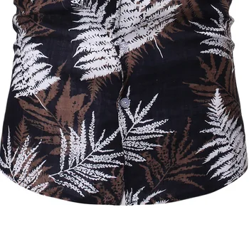 2019 nowa męska hawajska koszula z krótkim rękawem letni print męskie casual plaża hawajska koszula Party Holiday Aloha Shirt Moda Plus Size