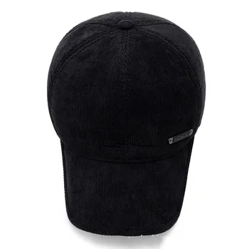 2019 nowe zimowe anty-zimne słuchawki w średnim wieku, odporny na wiatr zimne czapki z daszkiem męskie gwint ciepłą czapkę modne sportowe czapki