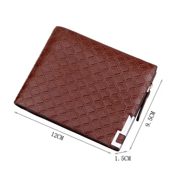 2019 nowy wielofunkcyjny osób portfele sztuczna skóra zamek biznes portfela karty posiadacz przewodnik portfel plaid Pounch moda FA$B