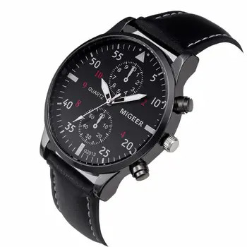 2019 wysokiej jakości męski zegarek retro Skórzany pasek analogowy stop Quartz wrist watch Top dropshipping najnowszy biznes ClockB50