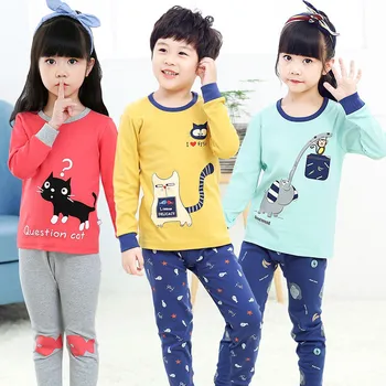 2019 zima Totoro dziecięce piżamy bawełniane dziecięce piżamy dla dziewczynek chłopiec piżama dla dzieci maluch piżamy zestawy koszulka+spodnie odzież