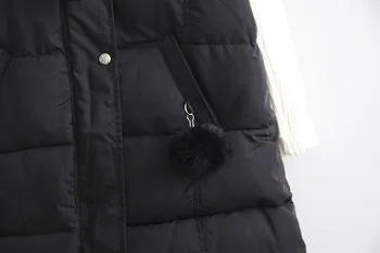2020 damska parku plus rozmiar 4XL modny płaszcz nowa zimowa odzież wierzchnia Mujer z kapturem damska miękkie parku damska gruba kamizelka L402