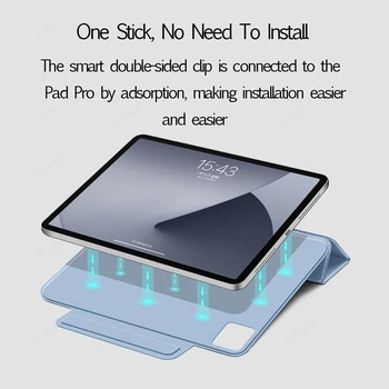 2020 dla iPad Air 4 10.9 Generation Case Pro 11 2 Funda Pro 12.9 4. Bezpieczny magnetyczny automatyczny etui jedwabiście gładkie odporny na wstrząsy