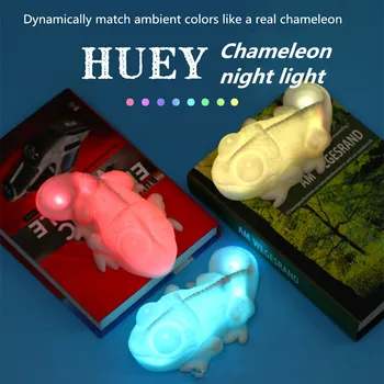 2020 Dropship twórczy kolorowy Silikonowy Kameleon LED Night Light miękka Vinyl struktura doskonały Tenis akcesoria lampa USB Power