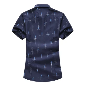 2020 letnia nowa męska casual shirt modny print cienka koszula z krótkim rękawem hawajska koszula firmowa odzież plus rozmiar 5XL 6XL 7XL