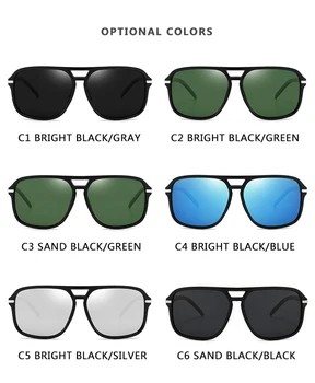 2020 Moda Mężczyźni Fajne Kwadratowy Styl Gradientu Okulary Polaryzacyjne Do Jazdy Vintage Marki Design Tanie Okulary Oculos De Sol