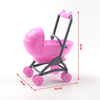 2020 najnowsza moda słodkie Barbie doll gry dom zabawki edukacyjne dla dzieci plastikowe akcesoria podwójnego przeznaczenia wózek toaleta, łóżeczko sma