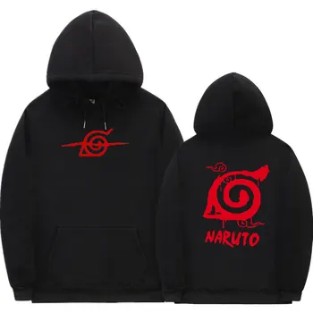 2020 Naruto anime druku sweter z Kapturem dla mężczyzn i kobiet sportowa para uliczny hip-hop z długim rękawem i kapturem