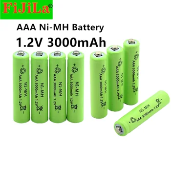 2020 New AAA 3000mAh Ni-MH 1.2 V rechargeable battery AAA battery 3A rechargeable battery Ni-MH battery for toy camera