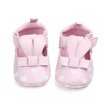 2020 New Rabbit Ear Baby Shoes Miękka Podeszwa Baby Girls First Walker Piękne Buty Codzienne Buty Dla Dziewczyn