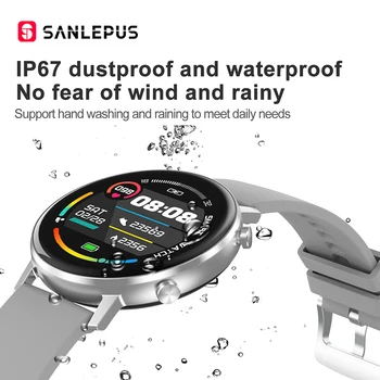2020 NEW SANLEPUS Smart Watch Men Women Couple Lovers Sport Smartwatch Blood Pressure Blood Oxygen Monitor For Android Apple