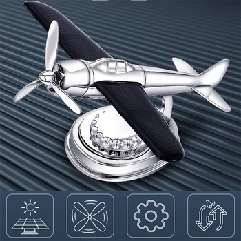 2020 new solar samolot air freshener creative technology diffuser aroma diffuser przyprawa do auto rotating airplane model