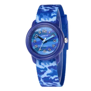 2020 nowa dostawa kamuflaż kreskówki zegarek kwarcowy dla dzieci zegar przyjazne dla środowiska materiały 3ATM wodoodporny zegarek chłopiec dziewczynka prezent