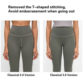 2020 nowe NULS joga spodnie Damskie bezszwowe legginsy miękkie spodnie capri z tyłu kieszeń siłownia legginsy hip push up fitness biegowe rajstopy