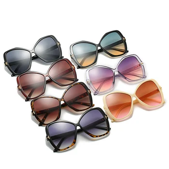 2020 Nowe Przewymiarowany Okulary Kobiety Mężczyźni Mody Duża Ramka Okulary Przezroczyste Fioletowe Różowe Odcienie Motyl Okulary Prezenty