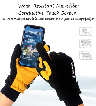 2020 Nowy Człowiek Zimowe Narciarskie Rękawiczki Bardzo Ciepłe Zagęścić Thinsulate Wiatroszczelna Ekran Dotykowy Sport Na Świeżym Powietrzu Moda Baranka Rękawiczki