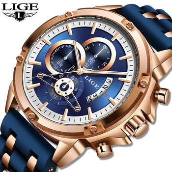 2020 nowy LIGE zegarek Męskie zegarki kwarcowe zegarki top marki analogowe wojskowe męskie zegarki Męskie sportowe wojskowe zegarek wodoodporny Relogio Masculino