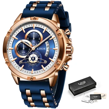 2020 nowy LIGE zegarek Męskie zegarki kwarcowe zegarki top marki analogowe wojskowe męskie zegarki Męskie sportowe wojskowe zegarek wodoodporny Relogio Masculino