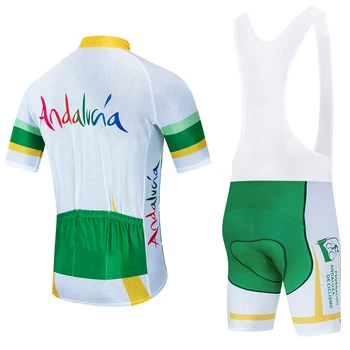 2020 TEAM ANDALUZA cycling jersey bike Pants set 20D Ropa mens summer quick dry pro BICYCLING shirts SHORT Maillot Culotte wear