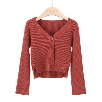 2020 zima nowy damski sweter przycisk sweterek casual, cienki sweter z dzianiny sweter kobiety V neck odzież Damska Pull Femme 12036