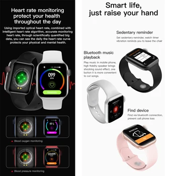 2021 1.7 Inch Call Smartwatch Men Full Touch Multi-Sport Mode With Smart Watch Women Heart Rate Monitor For iOS Android