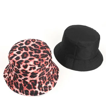 2021 bawełna leopard print wiadro kapelusz Rybaka kapelusz odkryty podróży kapelusz roleta czapka czapki dla mężczyzn i kobiet 328