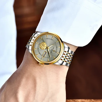 2021 LIGE New Fashion zegarki męskie tourbillon automatyczny mechaniczny ze stali nierdzewnej wodoodporny biznesowe zegarek męski zegarek prezent