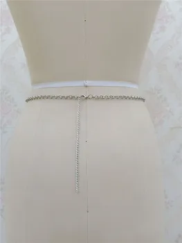 2021 moda kobiety list Kryształ brzuch łańcucha błyszczący wisiorek talia łańcuch biżuteria DIY list brzuch łańcucha biżuteria
