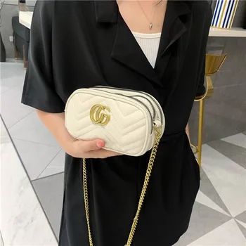 2021 nowe kobiety sztuczna skóra małe torebki luksusowej marki projektant mody damska torba na ramię Messenger damskie małe torby na zamek błyskawiczny
