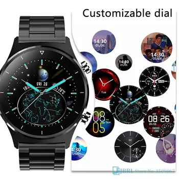 2021 Smart Watch Men Male Smartwatch Electronics Smart Clock For Android IOS Fitness Tracker Full Touch Bluetooth Smart-watch