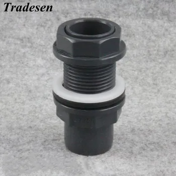 20mm~63mm Hi-Quality PCW Water Tank Inlet Output Joint Overflow Pipe Fittings Water Pipe Head Connector Aquarium Parts