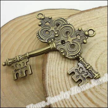 22 szt vintage charms klucz naszyjnik antyczny brąz pasują bransoletki naszyjnik DIY, metalowe, wyroby jubilerskie produkcja