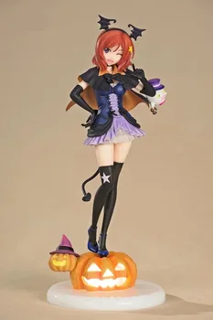 24 cm miłość na żywo! Szkolny idol Нишикино Maki Halloween anime figurka PVC brinquedos kolekcja zabawek na świąteczny prezent