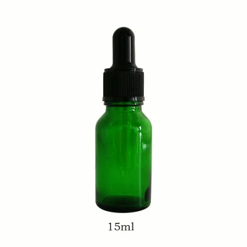 24, zielony, 15 ml (1/2 uncji) butelki Szklane, ze szkła do oczu hodowlanym do aromaterapii olejki eteryczne puste butelki wielokrotnego użytku