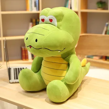 25-55 cm duży rysunek siedzieć Krokodyl pluszowe zabawki dla dzieci nadziewane zwierząt prawdziwe życie Aligator lalka dla dzieci Kawaii prezenty świąteczne