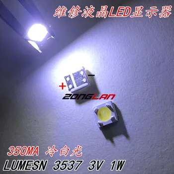 250 szt./lot dla lumenów (Рюмин) LED, LCD TV lampa koraliki 1 W 3 w 3535 3537 światło zimne białe nowy
