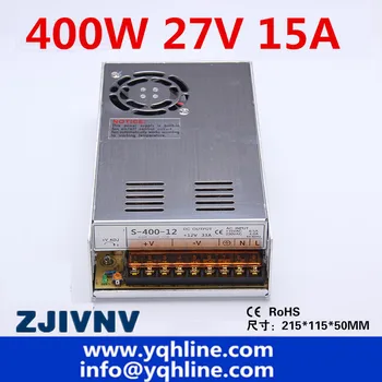 27V 15A 400W zasilacz single output cctv smps led power supply LED driver (model: S-400-27)