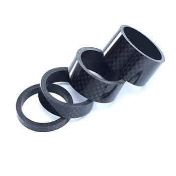 28.6 mm 1 1/8' Carbon Spacer Set for MTB Front Suspension Headseat Stem Super Light Washer Highquality Bicycle DIY Spare parts
