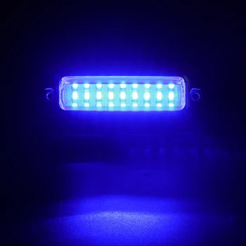 2Pcs 27 Blue LED Stainless Lights podwodny ponton dla pawęż należałoby morskiej łodzi