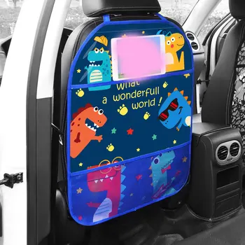 2szt kreskówka samochód anty-wpływ mata ochronna pokrywa auto przednim siedzeniu dzieci anty brud mata wodoodporny uniwersalny worek do przechowywania