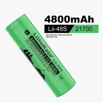 2szt LiitoKala Lii-48S 3.7 V 4800mAh 21700 battery 9.6 A power 2C Discharge Rate trzy baterie litowe DIY rower elektryczny