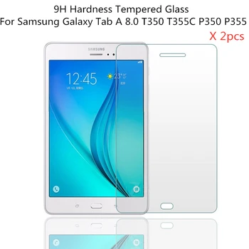 2szt Premium HD 0.3 mm hartowanego szkła screen protector dla Samsung Galaxy TAB A 8.0 T350 T351 T355C P350 P355 folia ochronna