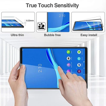 2szt tablet hartowane szkło pokrywa ochronna ekranu Lenovo TAB M10 Plus TB-X606F/TB-X606X 10,3-calowy pełne pokrycie ekranu