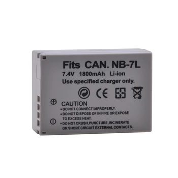2x 1800mAh NB-7L NB 7L litowo-jonowy akumulator + ładowarka USB z portem Type C do aparatów cyfrowych Canon PowerShot G10 G11 G12 SX30 SX30IS