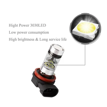 2X H11 H8 LED reflektory lampy led DRL światła przeciwmgielne światła drogowe bez błędów dla Mercedes Benz W211 W212 W221 W164