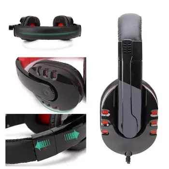 3,5 mm przewodowe słuchawki do gier do gier słuchawki-słuchawki z mikrofonem regulacja głośności dla PS4 Play Station 4 PC