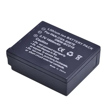 3.7 V 1600mAh CGA-S007 CGA-S007E DMW-BCD10 CGAS007 zapasowy akumulator do aparatu Panasonic DMC TZ1 TZ2 TZ3 TZ4 TZ5 TZ50 TZ15 TZ15GK.