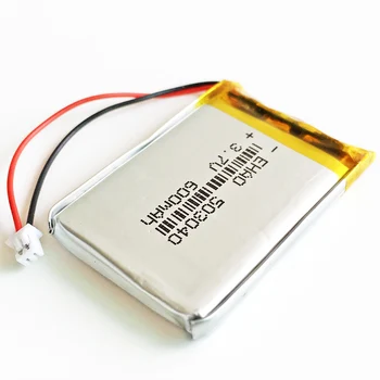 3,7 v 600 mah bateria 503040 litowo-polimerowy akumulator JST 1.25 mm 2pin do Mp3, DVD, kamery, GPS, PSP bluetooth elektronika